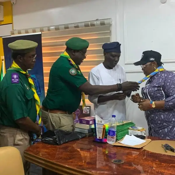 Lagos State Scout Council Commends Adunni’s L.E.A.D.E.R.S.H.I.P Blueprint, Decorates Her as Patron